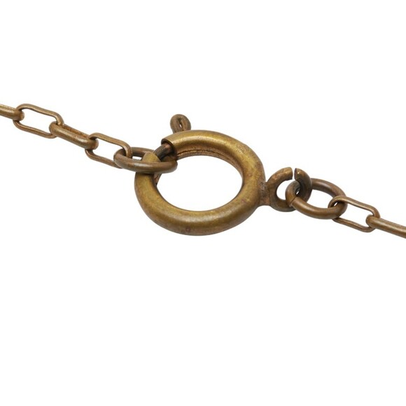 CHANEL Vintage Gold Logo Necklace
